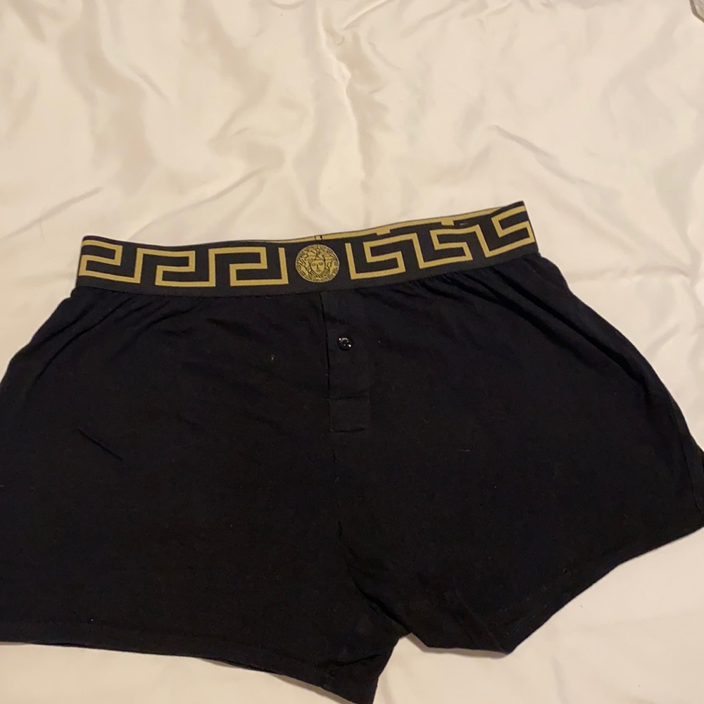 Black and gold Versace men’s boxers